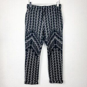 Mara Hoffman | Active Knit Pant Black White Geometric Pattern